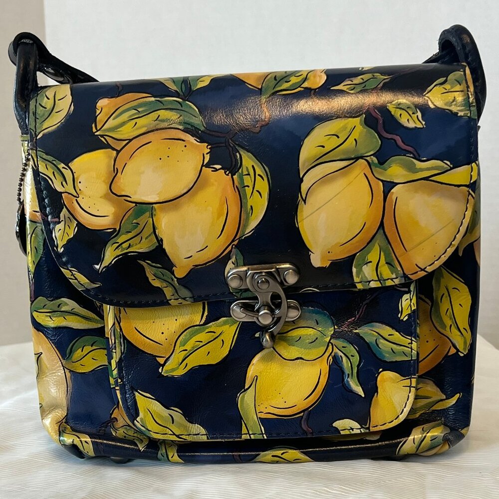 Patricia Nash Leandra Flap Crossbody Positano Limon Print